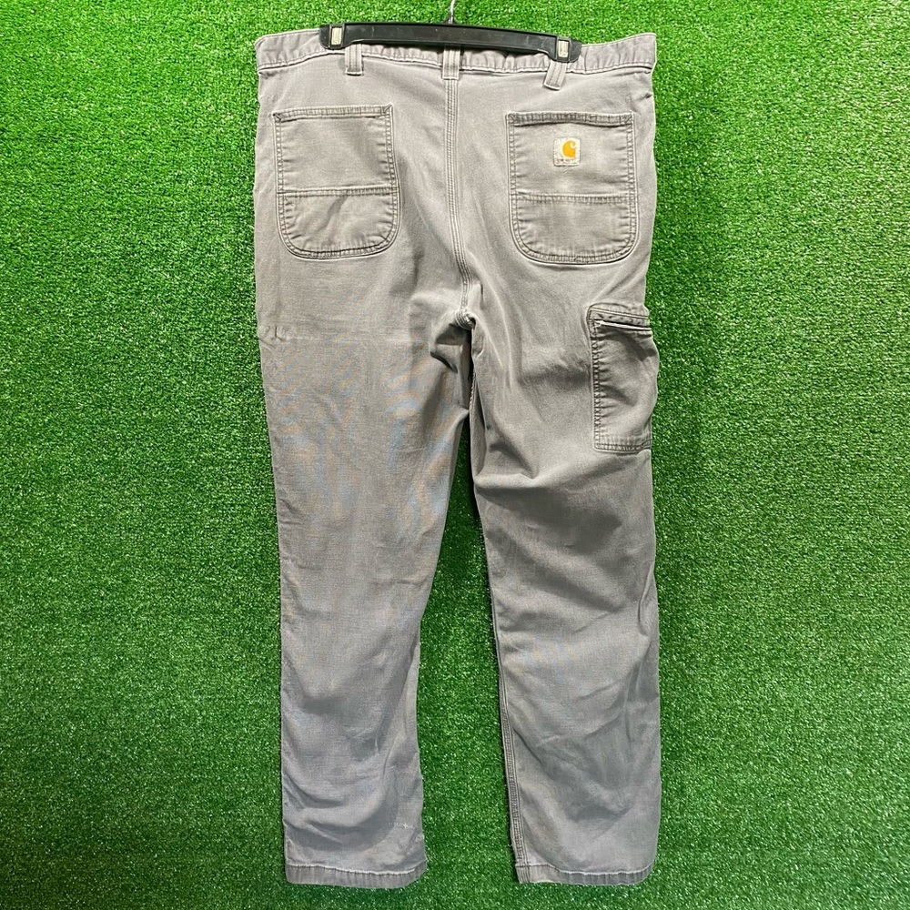 Grey Carhartt multi-pocket work pants
